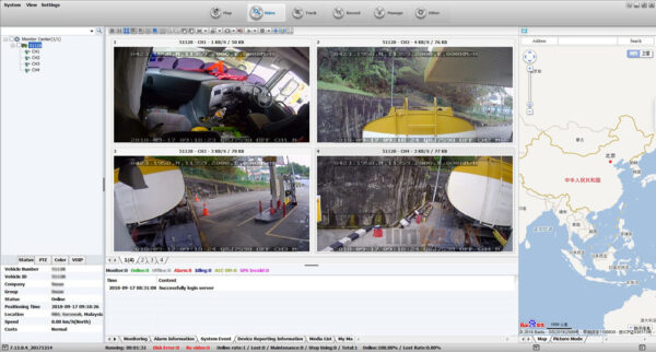 Oil Tanker Truck 4G Live video GPS MDVR CCTV Camera system