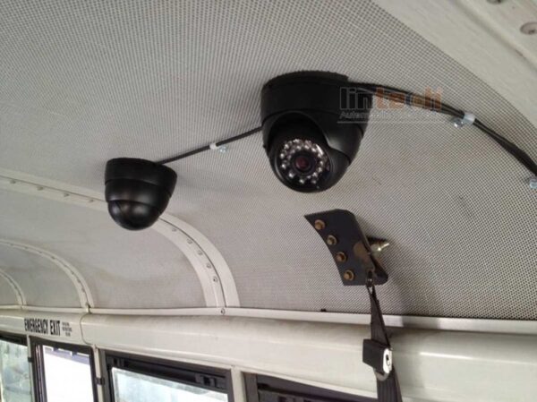school bus internal camera installation
